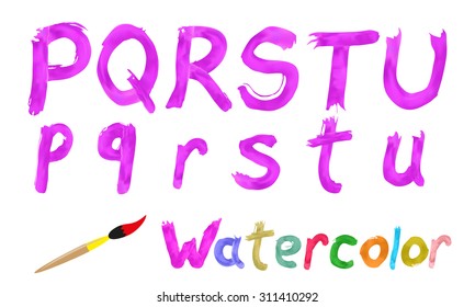 Watercolor font