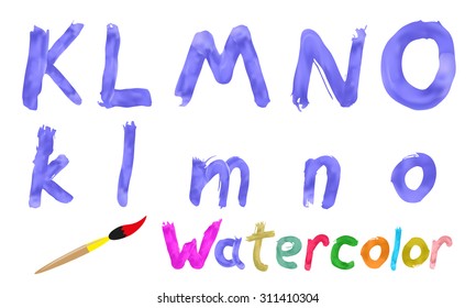Watercolor font