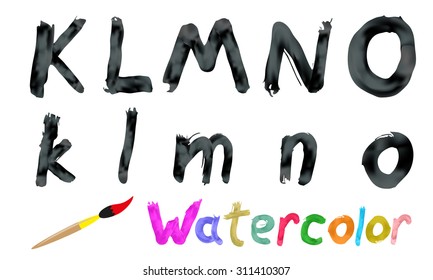 Watercolor font