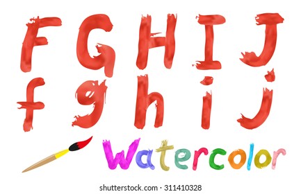 Watercolor font