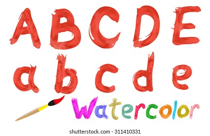 Watercolor font
