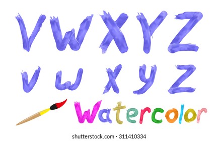 Watercolor font
