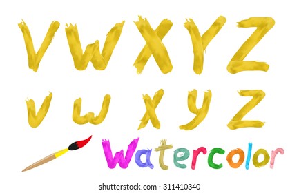 Watercolor font