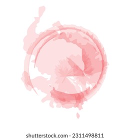 Vector de colección de pinceles de color de agua con forma circular o circular y estilo abstracto