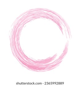 Watercolor Frame Brush Vector with Circle or Circular Shape and Abstract Style