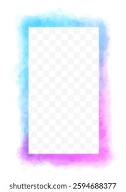 Watercolor frame dreamy design vector