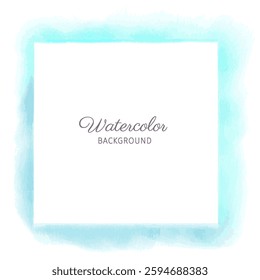 Watercolor frame dreamy design vector