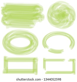 Watercolor frame logo design element. set of emblems. Eco design texture pattern patterns illustration on a white background.