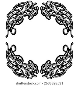 Watercolor frame ornament element background 
