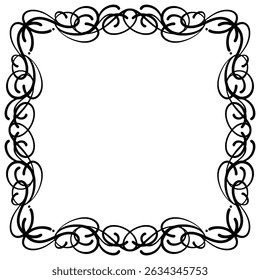 Watercolor frame ornament element background 
