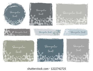 Watercolor frame set