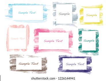 Watercolor frame set