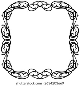 Watercolor frame set floral ornament element background 