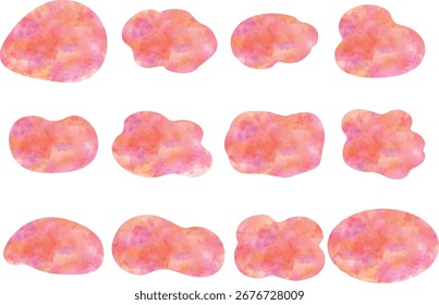 watercolor frame.Fluid Shape Speech Bubble.
