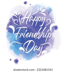 watercolor friendship day vector illustrations, cards and banners