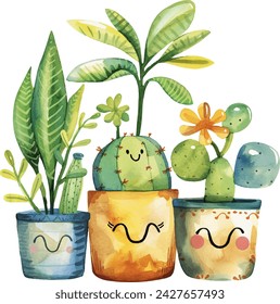 watercolor Funny Plants Lover Sublimation