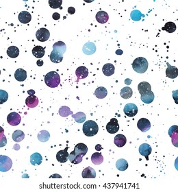 Watercolor galaxy background. Watercolor galaxy illustration. Vector trendy modern illustration.