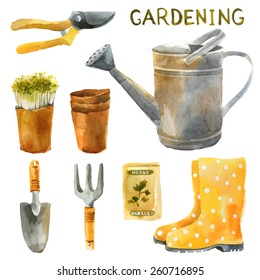 watercolor gardening set