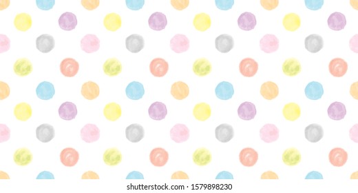 Watercolor geometric background. Seamless pattern. Vector.