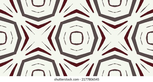 Watercolor Geometric Pattern. Decorative Ethnic Ornament.