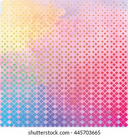 Watercolor geometric textures