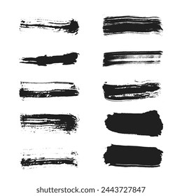 watercolor or gouache grunge paint brush stroke for your design, vector.