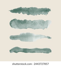 watercolor or gouache grunge paint brush stroke for your design, vector.
