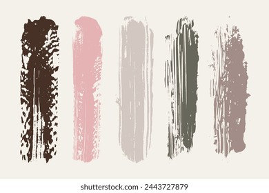 watercolor or gouache grunge paint brush stroke for your design, vector.