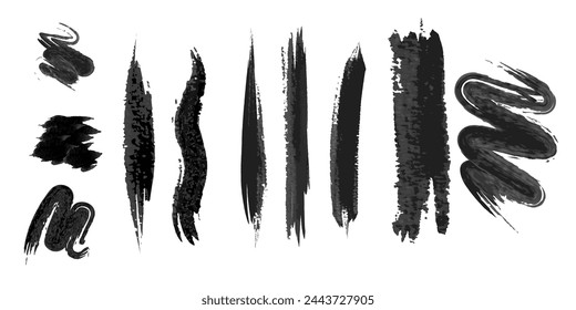 watercolor or gouache grunge paint brush stroke for your design, vector.