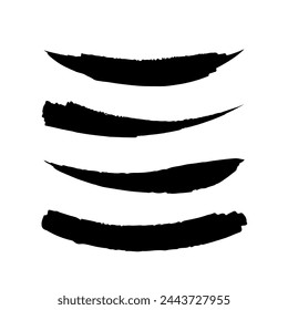 watercolor or gouache grunge paint brush stroke for your design, vector.