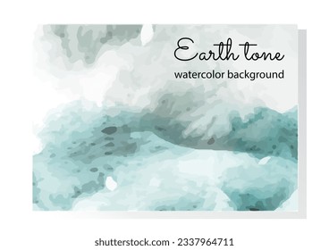 Watercolor gradient background. Design for holiday invitations and wedding brochures. Earthy print with paint splatters and splashes. Cartoon flat vector illustration isolated on white background