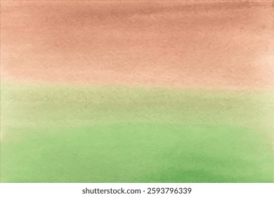 Watercolor gradient of brown and green