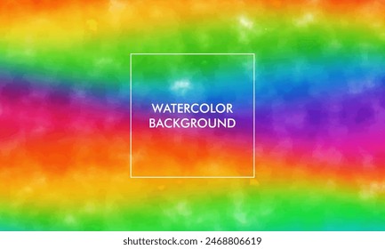 Watercolor Gradient mesh abstract blur texture background with beauty colorful color, rainbow color