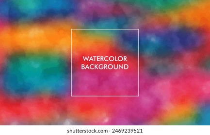 Watercolor Gradient mesh abstract blur texture background with paste; pink, blue, yellow color