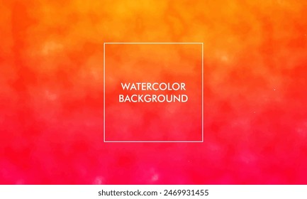 Watercolor Gradient mesh abstract blur texture background with yellow, orange, pink, red, pastel color