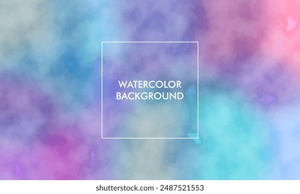 Watercolor Gradient mesh abstract blur texture background with orange, blue, white, pastel color