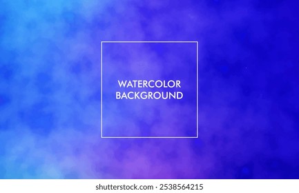 Watercolor Gradient mesh abstract blur texture background with purple, tosca, blue color