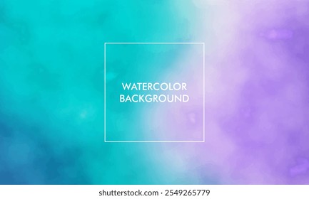 Watercolor Gradient mesh abstract blur texture with blue, purple, white color