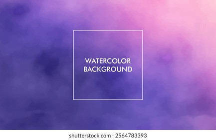 Watercolor Gradient mesh abstract blur texture with blue, purple color