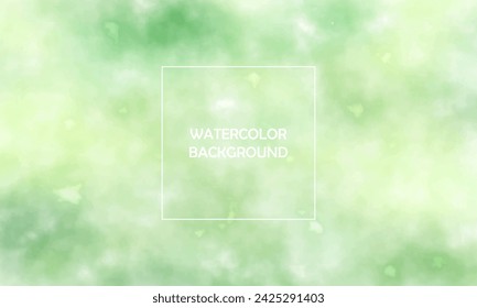 Aquarell Gradient Mesh Blur Hintergrund mit grüner Farbe, Pastellfarben, bunt, Schönheitsfarbe. EPS 10

