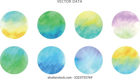 Watercolor. Gradient vector frame with watercolor touch.