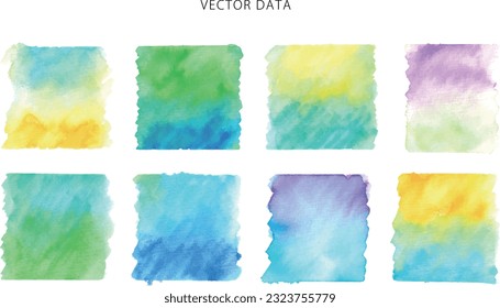 Watercolor. Gradient vector frame with watercolor touch.