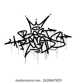 Watercolor Graffiti gift font typograpy