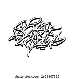 Watercolor Graffiti gift font typograpy