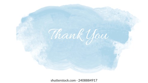 Watercolor Gratitude Card — Brush Stroke Design