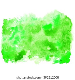 watercolor green background, vector