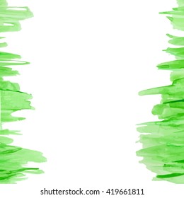 watercolor green background, vector