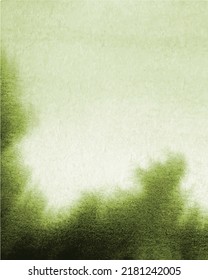 Watercolor green background. Vector illustration