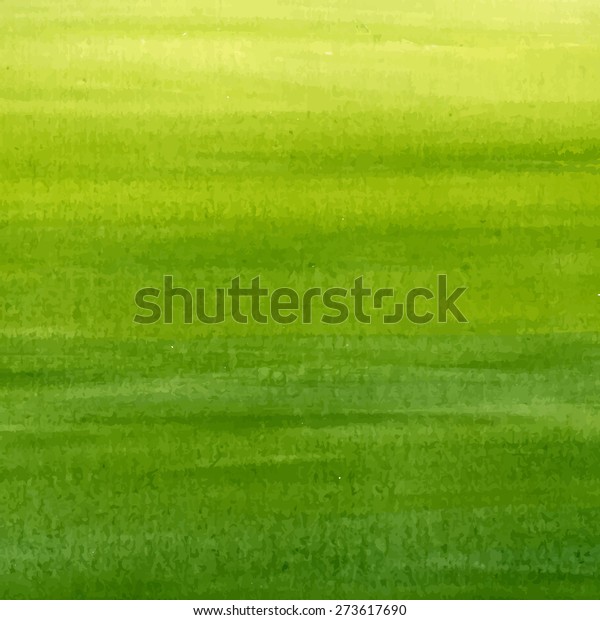 Watercolor Green Background Vector Illustration Stock Vector (Royalty