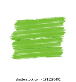 Watercolor green brush background with copy space for text and Logo, Vector illustration